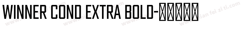 Winner Cond Extra Bold字体转换
